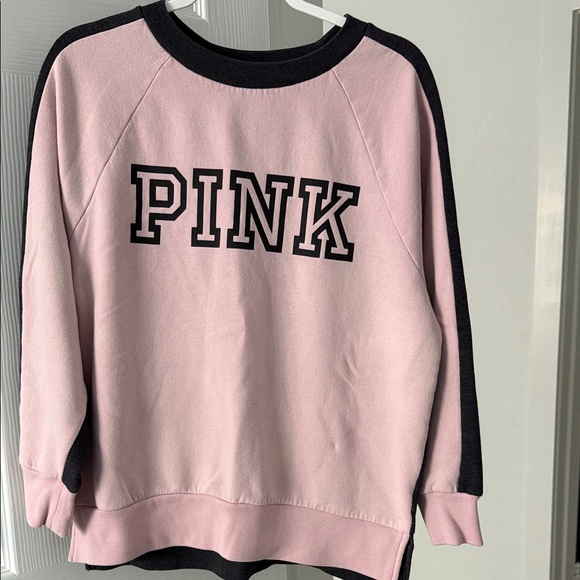 Victoria's Secret Sweaters - Victoria's Secret Pink and Charcoal Gray Knit Top